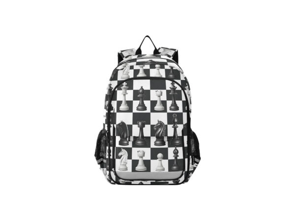 Chess Checkered Plaid Backpack for Boys Girls Kids
