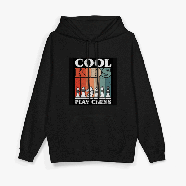 Cool Kids Play Chess Hoodie Black